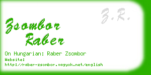 zsombor raber business card